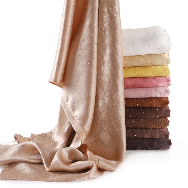 Satin Crêpe Froissée Satinée